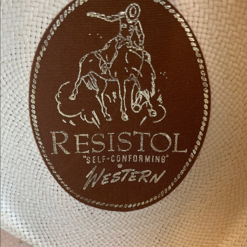 New Resistol Elegant Cream Hat with Black Band - Picture 7 of 7